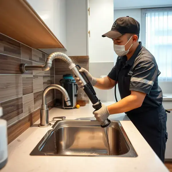 キッチン排水管清掃