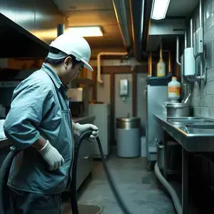 商業施設排水清掃